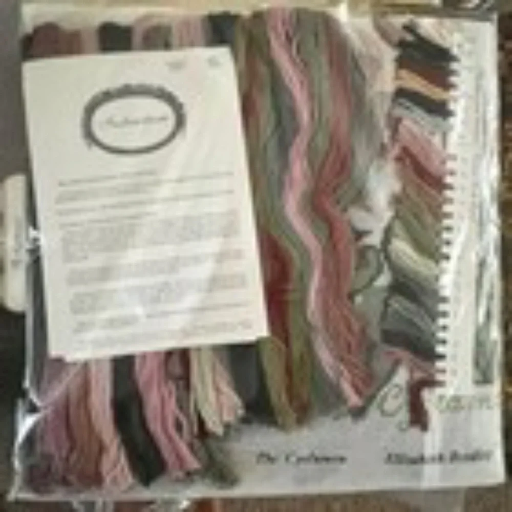 VINTAGE 1992 NEW Elizabeth Bradley Needlepoint Kit The Botanical Garden Cyclamen - Picture 7 of 10